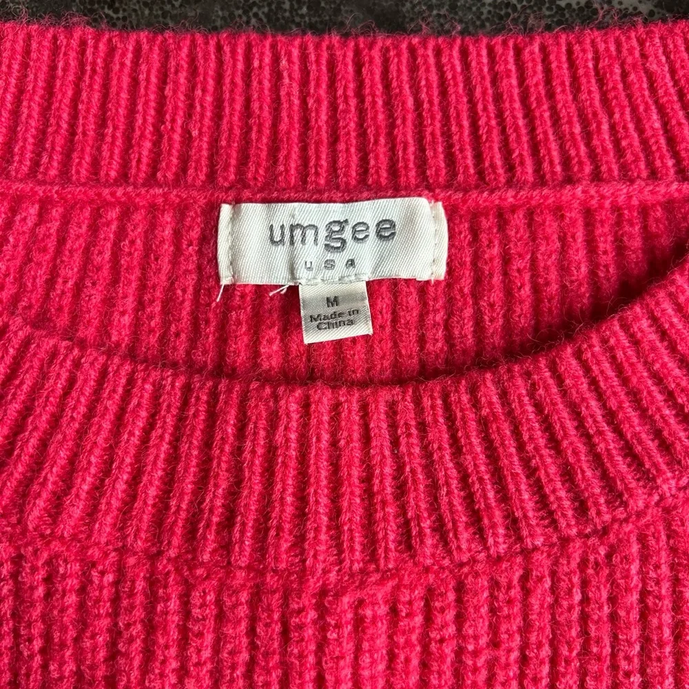 Umgee | Watermelon Knit Sweater With Bell Sleeves